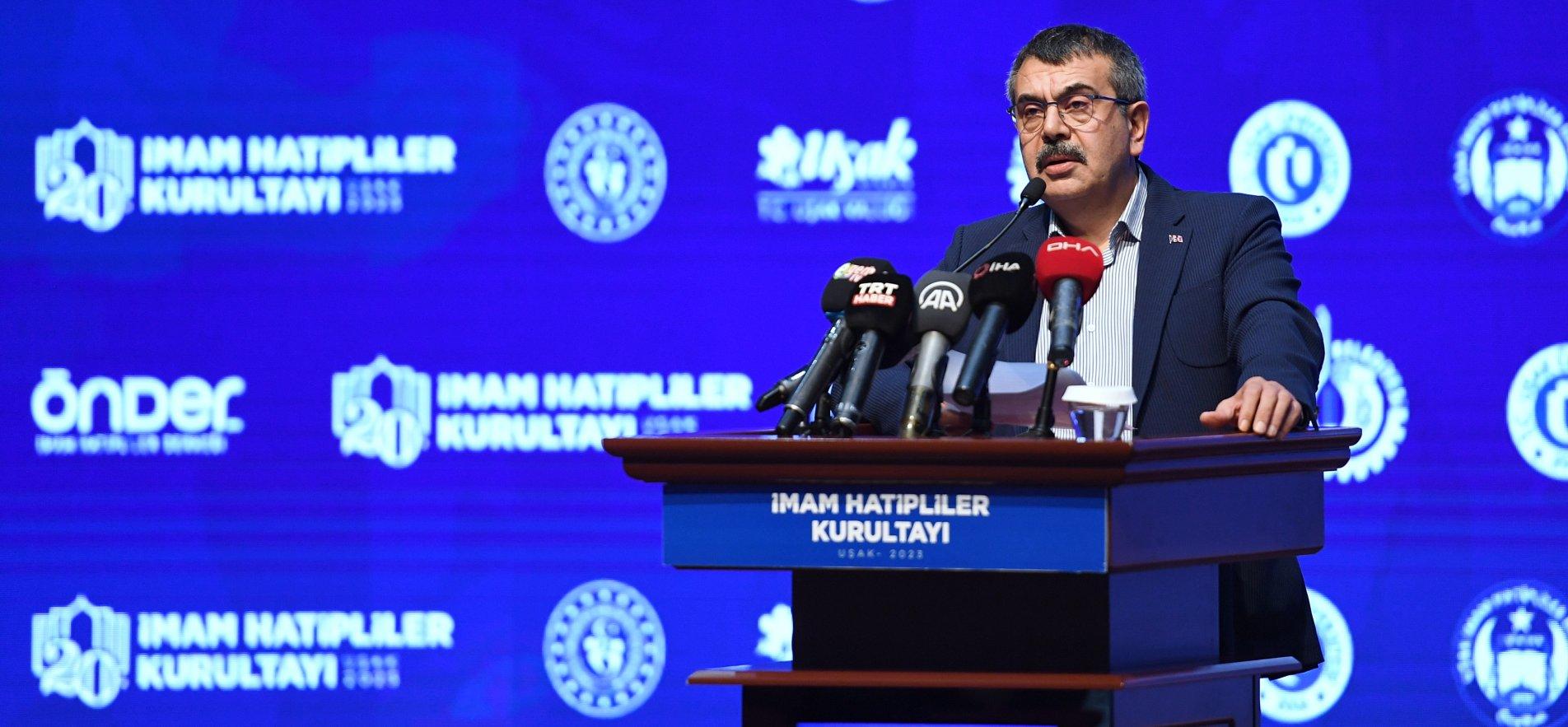 MINISTER TEKİN ATTENDS THE CONGRESS OF ÖNDER İMAM HATİP ASSOCIATION 